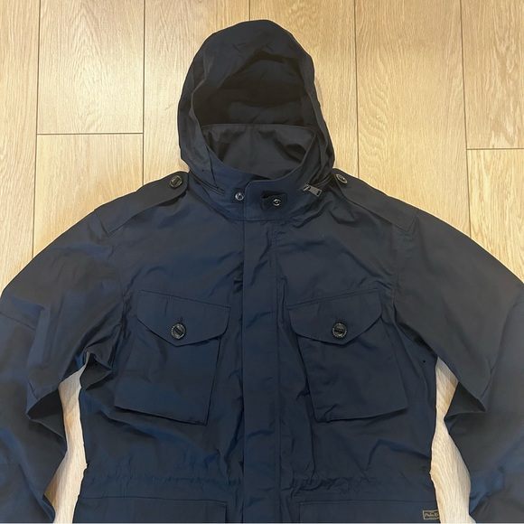 Vintage Polo Ralph Lauren Men's M-65 Military Field Jacket Navy Blue Size Large - Picture 2 of 14